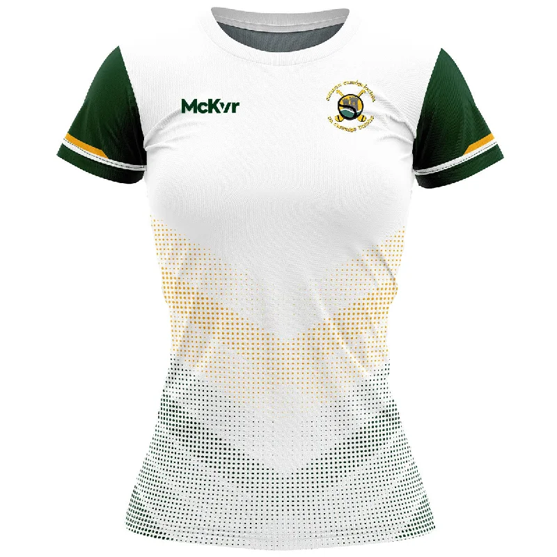 Mc Keever Blackrock Camogie Training Jersey - Womens - White Sustainable Jersey Tee