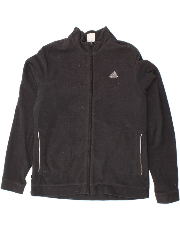 ADIDAS Womens Fleece Jacket UK 12 Medium Black Polyester Collared Jacket Crew Neck Jacket Turtle Neck Jacket ADIDAS Womens Fleece Jacket UK 12 Medium Black Polyester Collared Jacket Crew Neck Jacket Turtle Neck Jacket