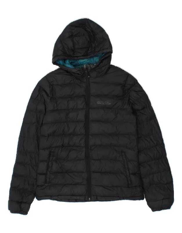 MOUNTAIN WAREHOUSE Womens Hooded Padded Jacket EU 40 Medium Black Nylon Fleece Jacket Down Jacket Feather Jacket MOUNTAIN WAREHOUSE Womens Hooded Padded Jacket EU 40 Medium Black Nylon Fleece Jacket Down Jacket Feather Jacket