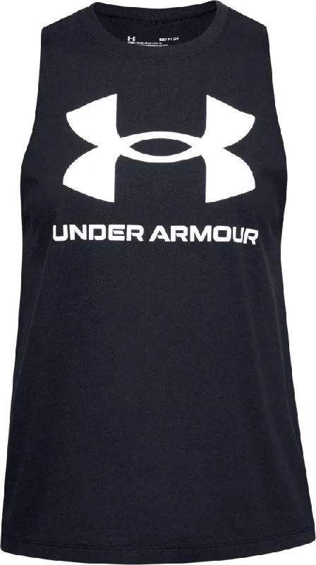 Under Armour Womens Sportstyle Graphic Tank Top cold shoulder tank