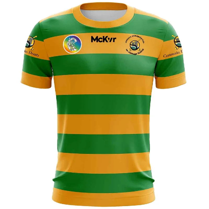 Mc Keever Blackrock Camogie Match Jersey - Adult - Green/Amber Player Fit Custom Jersey Tee