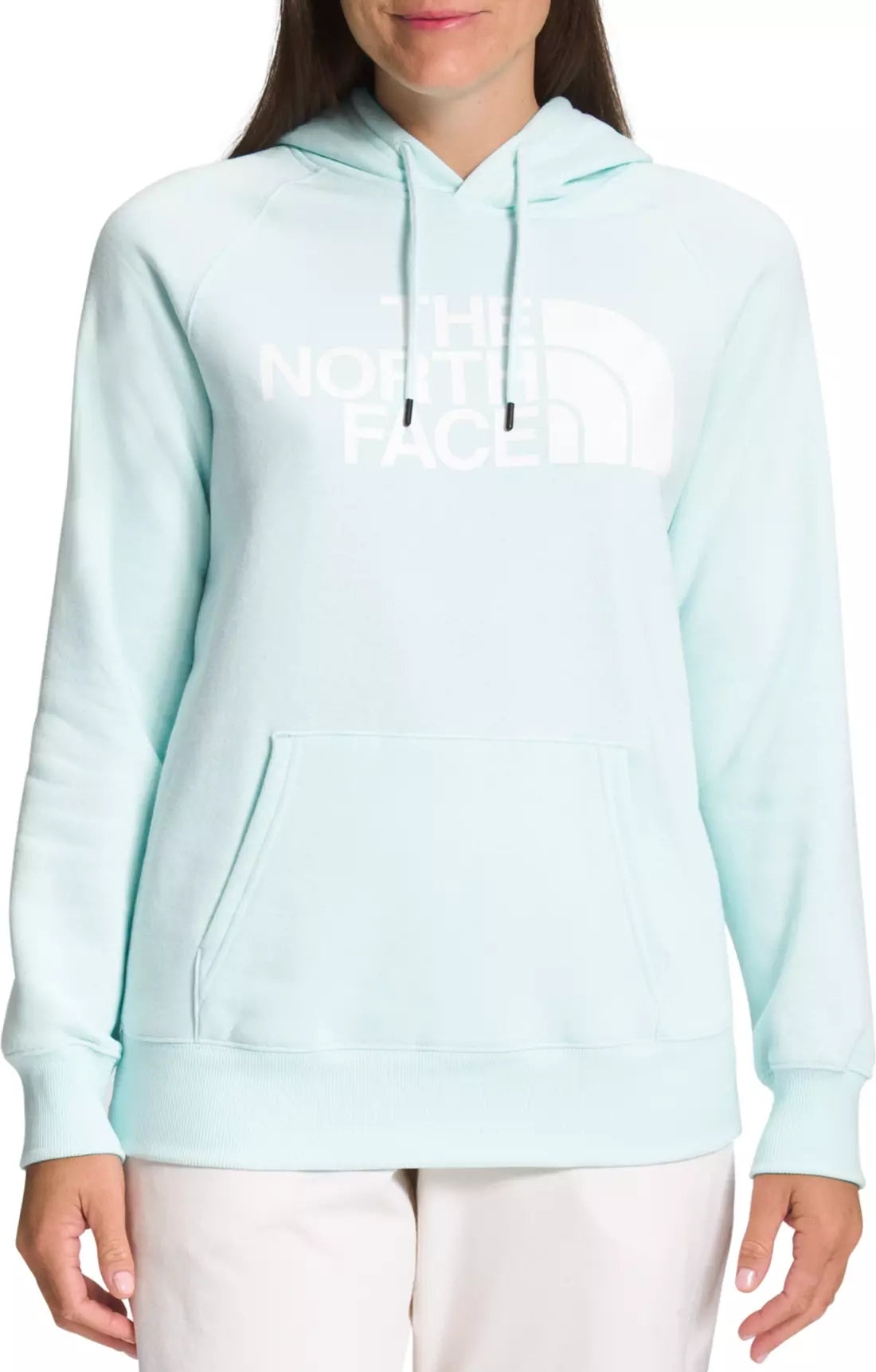 Women's The North Face | Half Dome Pullover Hoodie | Skylight Blue Hoodie with Reflective Safety Nightwear