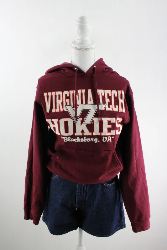 Vintage Virgina Tech Hoodie (S) Hoodie with Print Artistic Unique