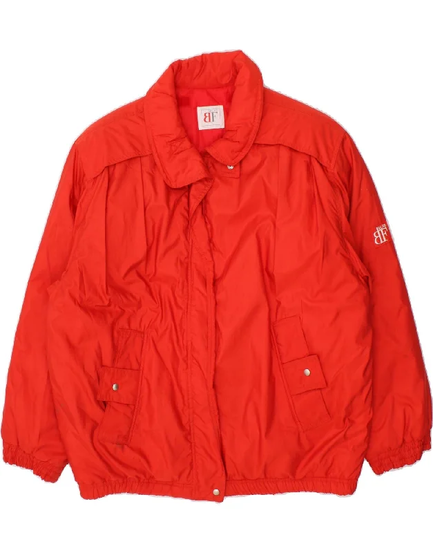BELFE Womens Windbreaker Jacket UK 16 Large Red Nylon Fabric Polyester Fabric Spandex Fabric BELFE Womens Windbreaker Jacket UK 16 Large Red Nylon Fabric Polyester Fabric Spandex Fabric
