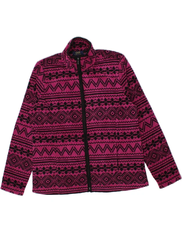 OVS Womens Fleece Jacket UK 16 Large Purple Fair Isle Polyester Quilted Jacket Puffer Jacket Insulated Jacket OVS Womens Fleece Jacket UK 16 Large Purple Fair Isle Polyester Quilted Jacket Puffer Jacket Insulated Jacket