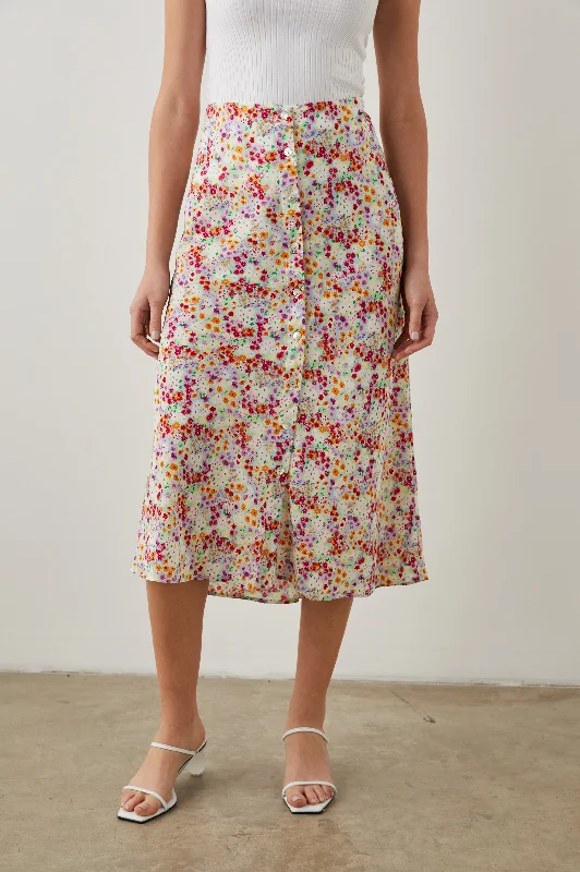 ROSETTA SKIRT - FLEUR leather skirt sleek