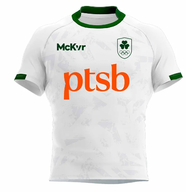 Mc Keever Team Ireland Away Rugby Jersey - Womens - White Seasonal Jersey Tee