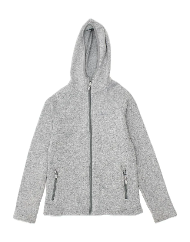 MOUNTAIN WAREHOUSE Womens Zip Hoodie Sweater UK 8 Small Grey Flecked Hooded Caped Shawl Collar MOUNTAIN WAREHOUSE Womens Zip Hoodie Sweater UK 8 Small Grey Flecked Hooded Caped Shawl Collar