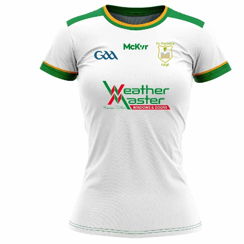 Mc Keever John Mitchels GAA Away Jersey - Womens - White Textured Jersey Blouse