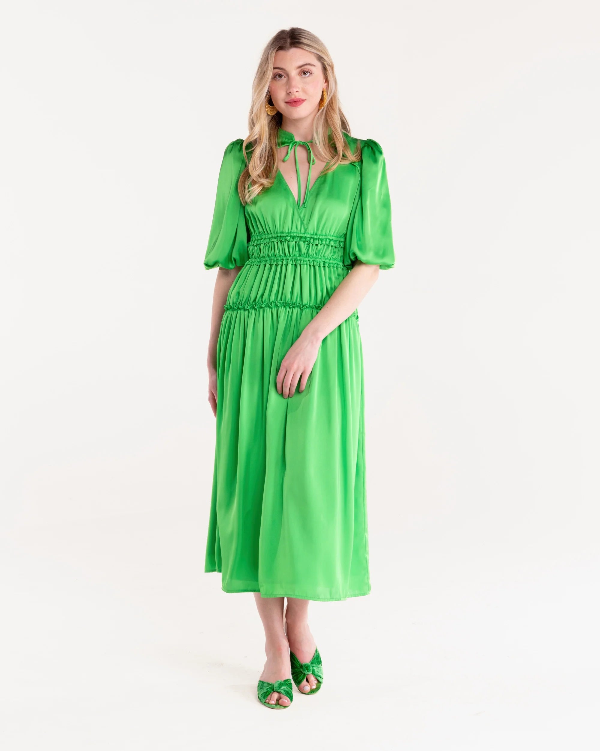 Alden Adair Shelbi Dress - Lime
