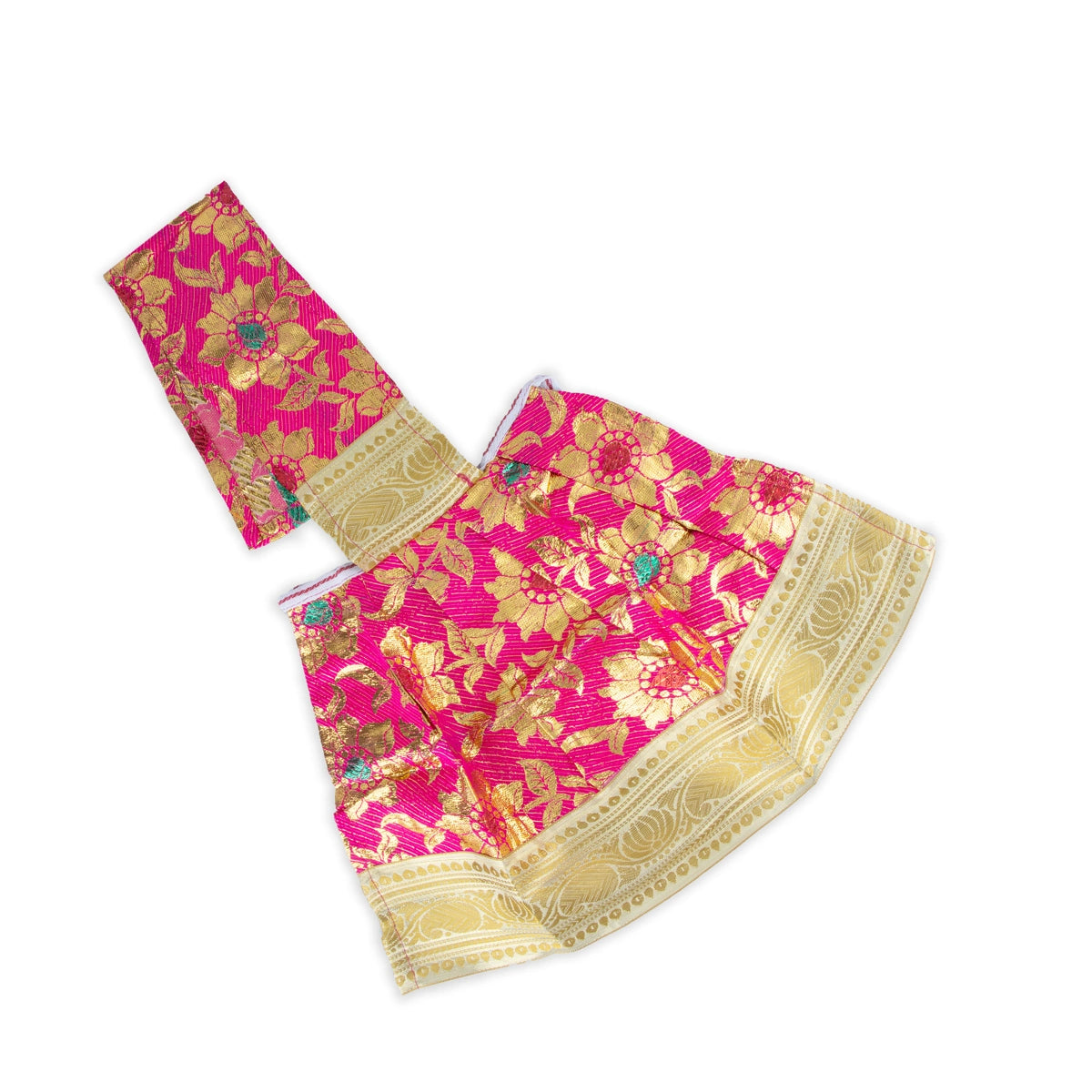 Amman Pavadai - 11 x 21 Inches | Mata Dress/ Satin Devi Vastra for Deity Decor/ Assorted Colour