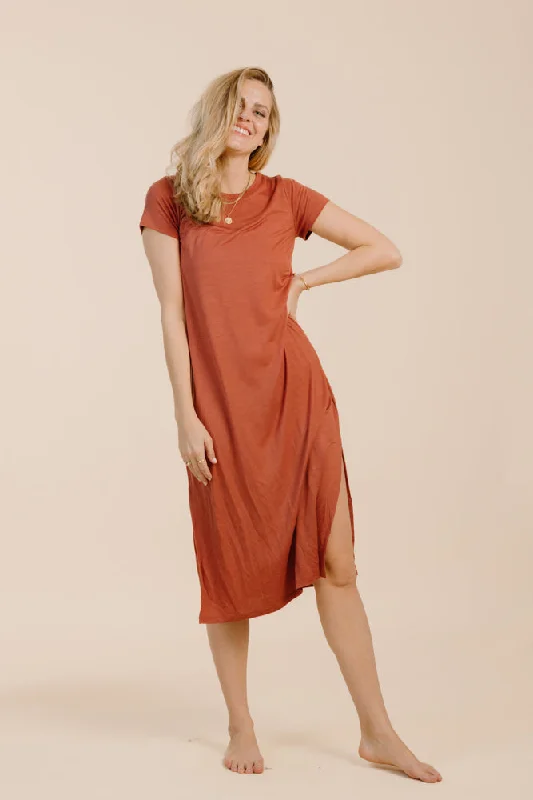 BAYA DRESS TERRA COTTA