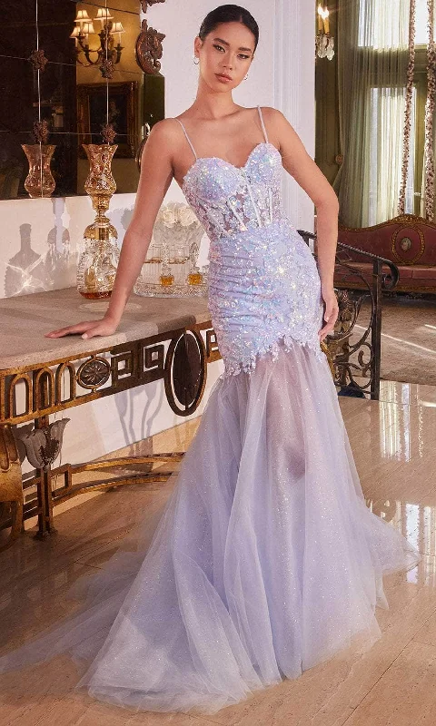 Cinderella Divine CB148 - Elegant Embroidered Prom Dress