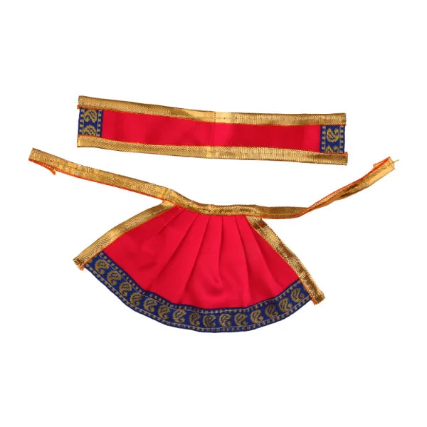 Devi Dress - 3 Inch | Satin Apoorva Material/ Amman Pavadai/ Mata Dress for Deity/ Assorted Colour and Design