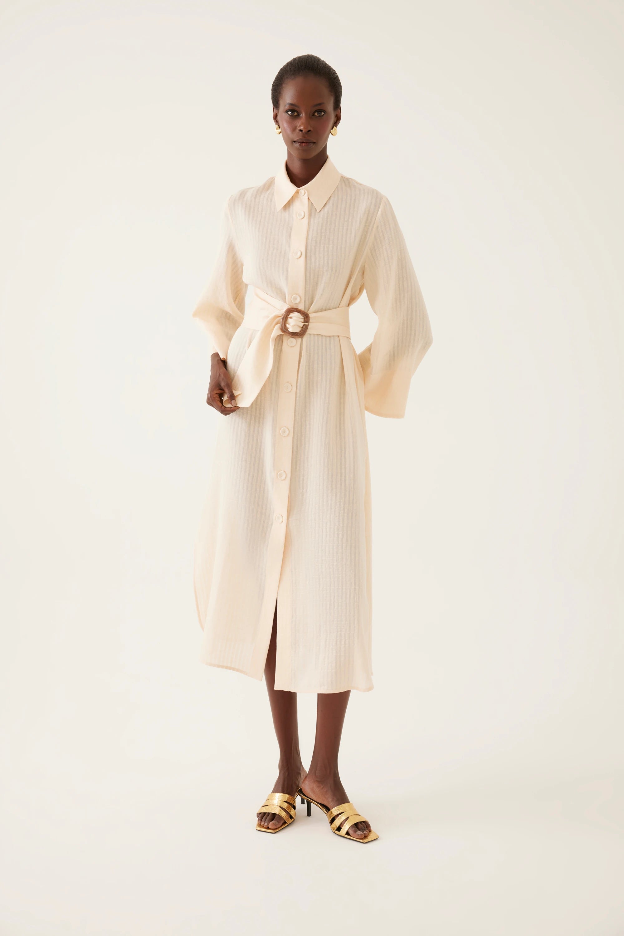 EXQUISE Ryan Dress - Cream