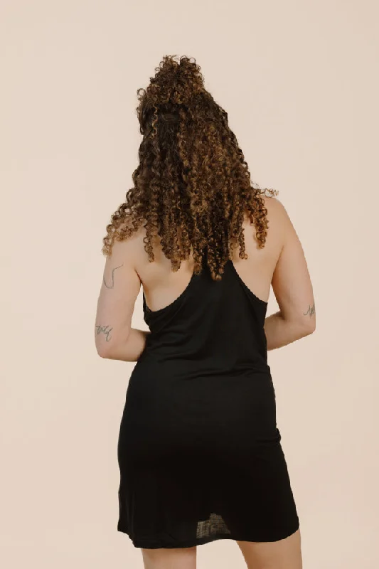 FLORA DRESS BLACK