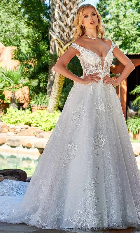 Rachel Allan Bridal Rb4143 - Lace Applique Bridal Gown