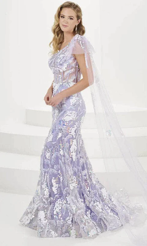 Tiffany Designs 16082 - Asymmetric Gown