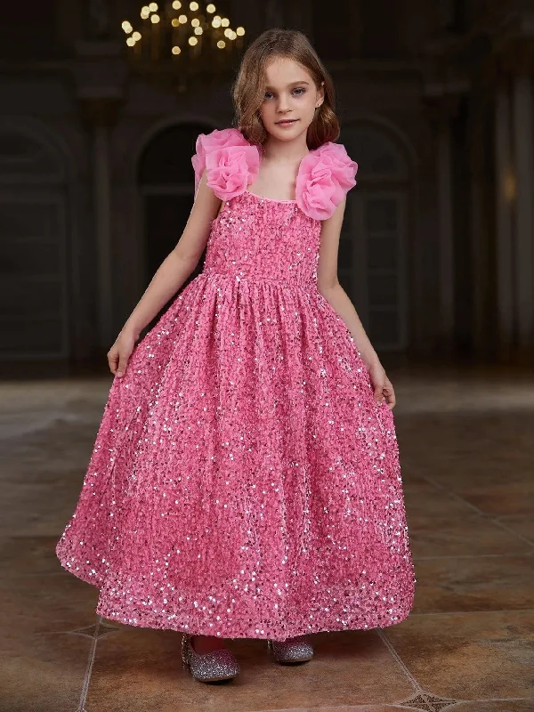 Tween Girls' Ruffle Cami Sequin Dress
