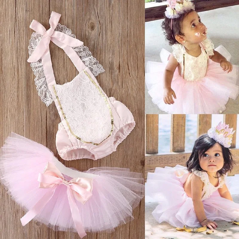 Baby Girls Lace Bodysuits Tutu Outfits Comfortable Lace Bodysuit