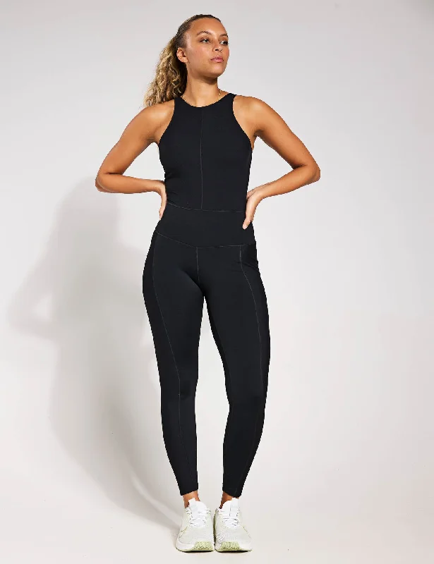 One Dri-FIT Bodysuit - Black Trendy Bodysuit with Frills
