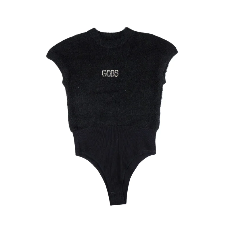 GCDS Mohair Bodysuit - Women's M Comfortable Adjustable Strap Bodysuit