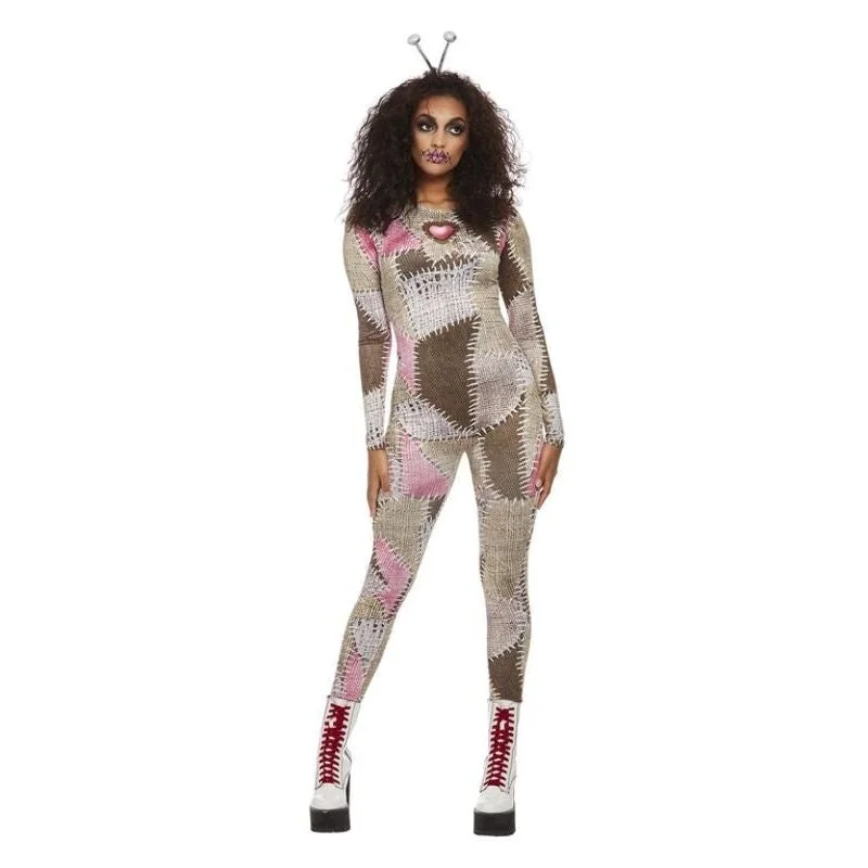 Voodoo Doll Costume Bodysuit for Women Fashionable Plunge Bodysuit