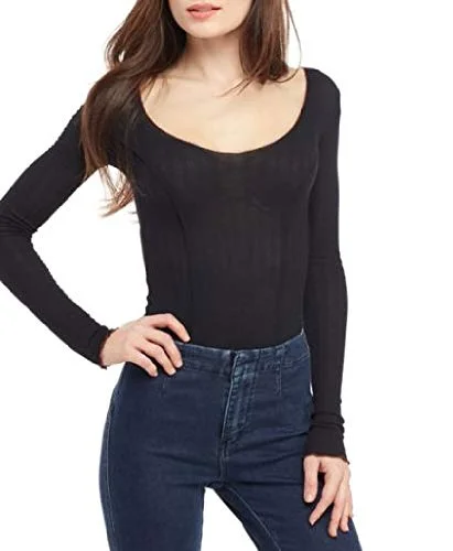 Free People Nikita Long Sleeve Bodysuit Comfortable Lace Bodysuit